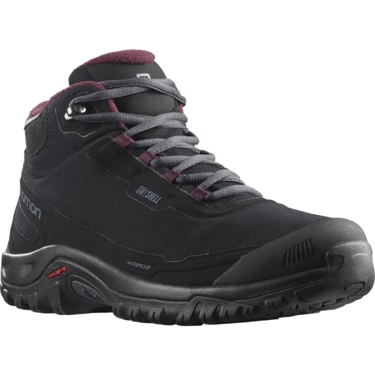 Black Salomon Shelter CSWP Women's Winter Boots | PH 95471J